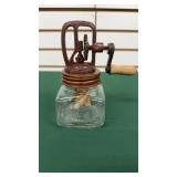 Glass & Iron Small Butter Churn
