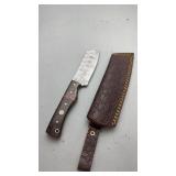 Custom Damascus Knife w/Sheath