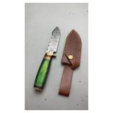 Custom Damascus Knife w/Sheath