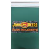 John Deere Farm Implements Metal Sign