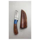 Custom Damascus Knife w/Sheath