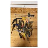Lot of Miscellaneous Screw Drivers and Tolls