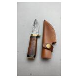 Custom Damascus Knife w/Sheath