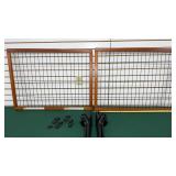 Decorative Free Standing Pet Gate w/parts