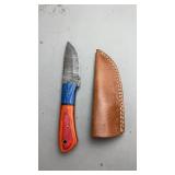 Custom Damascus Knife w/Sheath
