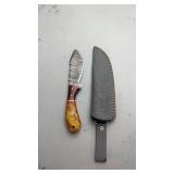Custom Damascus Knife w/Sheath