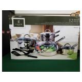Gibson - 12 Piece Stainless Steel Cookware Set