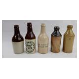 Stoneware Bottles - Medicine Bottles, Root Beer...