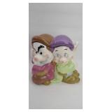 Disney Grumpy And Dopey Cookie Jar