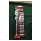 New - King Chrome 11 Pc. 1/2" Socket