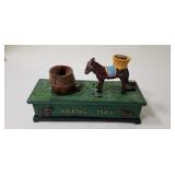 Kicking Mule Cast Iron Bank