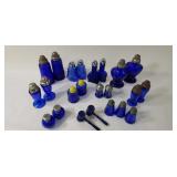 Blue Glass Shakers Sets