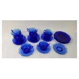Cobalt Blue Cups & Saucers, Plates