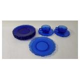 Cobalt Blue Cups & Saucers, Plates