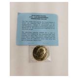 24 KT Gold Plated Bicentennial Eisenhower Dollar