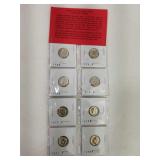 Uncirculated Roosevelt Dimes 1974-1985