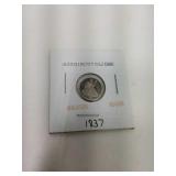 1837 Seated Liberty Half Dime