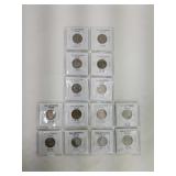 14 Old Jefferson Nickels 1942-1959