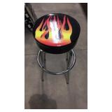 New Swivel Bar Stool With Flames