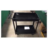New - Two Tier Utility Cart Black