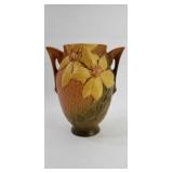 Roseville Pottery 102-6" Clematis Two Handle Vase