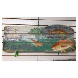 New - 14" X 34" Fishing Plaque