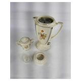 Poecelier Electric Coffee Pot  & Sugar  Bowl