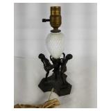 Vintage  Milk Glass Lamp