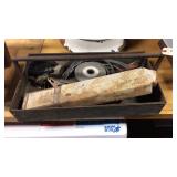 Metal Tote With Welding Items