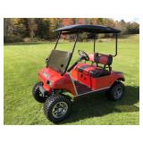 Club Car Jacked Up Electric Golf Cart