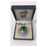 Pocket Watch With 2 Wolves