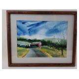 Watercolor 22" x 18" Local Artist Lois Stiles Reed