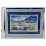 Watercolor 26" x 19" Local Artist Lois Stiles Reed