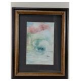 Watercolor 12" x 15" Local Artist Lois Stiles Reed