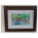 Watercolor 16" x 12" Local Artist Lois Stiles Reed