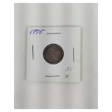 1875 Seated Liberty Dime, VF