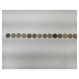 14 Roosevelt Dimes 1946 - 1964 PDS