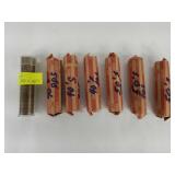 7 Rolls Of  Lincoln Wheat Cents 1930 - 1958 PDS