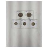 5 Canada Silver Coins