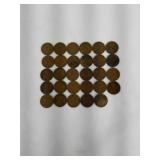 29  Lincoln Wheat Pennies 1913 - 1929