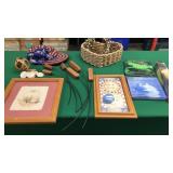 Basket, Sequin Hat, Books, Print, Etc