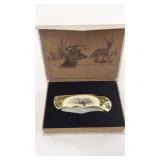 New Lock Blade Jack Knife W/Deer