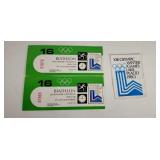1980 Lake Placid Winter Olympics Biathlon Tickets