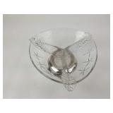 Collectable Sterling And Glass Candy Dish