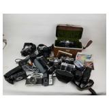 Variety Of Cameras, Cases & Manuals