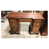 Mahogany 7 Drawer Knee Hole Wood Desk