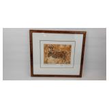 Polychrome Megaceros Cave Painting Font de Gaume