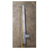 3" Pellet Stove Pipe W/ Cleanout Tee - 44"