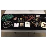 Asst. Jewelry- Pins, Necklaces, Charms