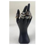 9 Assorted Unknown Sized Rings